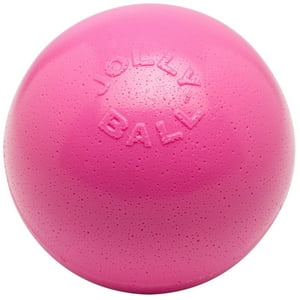 Pelota De Juguete Para Perros Jolly Pets Bounce-N-Play De 8 Pulgadas, Rosa