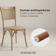 thumbnail image 3 of Pack 2 Sillas Comedor Madera Rattan Crossback Tejida Venhoouse, 3 of 9