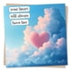 thumbnail image 1 of Tarjeta de condolencias Nokular 135 × 135 mm Nube y corazón, 1 of 5