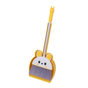 Magideal - Herramientas De Limpieza Para Juegos De Simulación De Limpieza, Juego De Mini Escoba Y Recogedor Para Niños, Juego De Escoba Para Niños Pequeños Para Amarillo