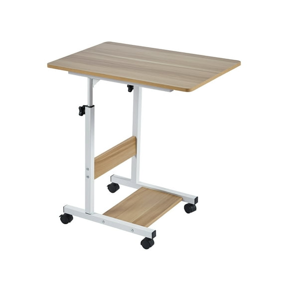 Mesa ajustable para computador roble