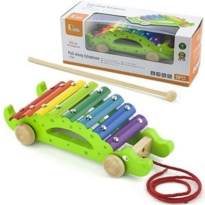 Viga - Juguete Madera Xilofono Arrastre Cocodrilo