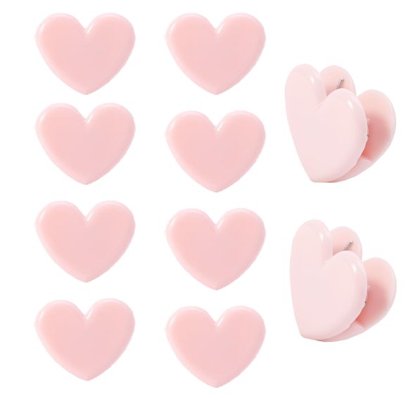 Pinzas para Papel en Forma de Corazón TTFdacai 30 unidades Rosa Mini