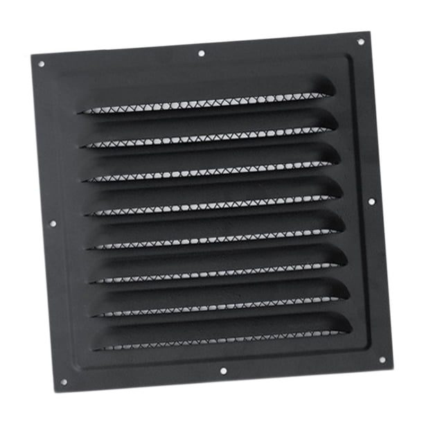 Rejilla De Ventilación De Aire, Rejilla De Retorno De Aire, Rejilla De Ventilación Para Puerta De Cobertizo, Caravana, Color Negro