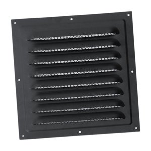 Bothyi - Rejilla De Ventilación De Aire, Rejilla De Retorno De Aire, Rejilla De Ventilación Para Puerta De Cobertizo, Caravana, Color Negro