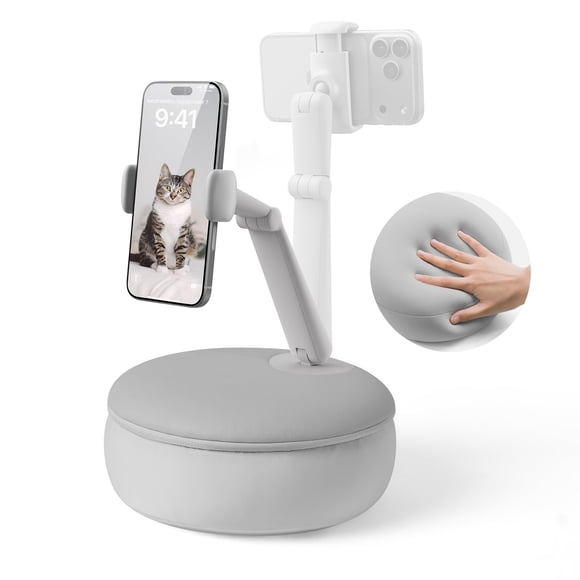 Soporte para celular SAIJI ajustable 360° gris