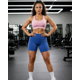 thumbnail image 3 of Calza Corta Mujer Fitness Tiro Alto Pretina V Modelador Gym, 3 of 4