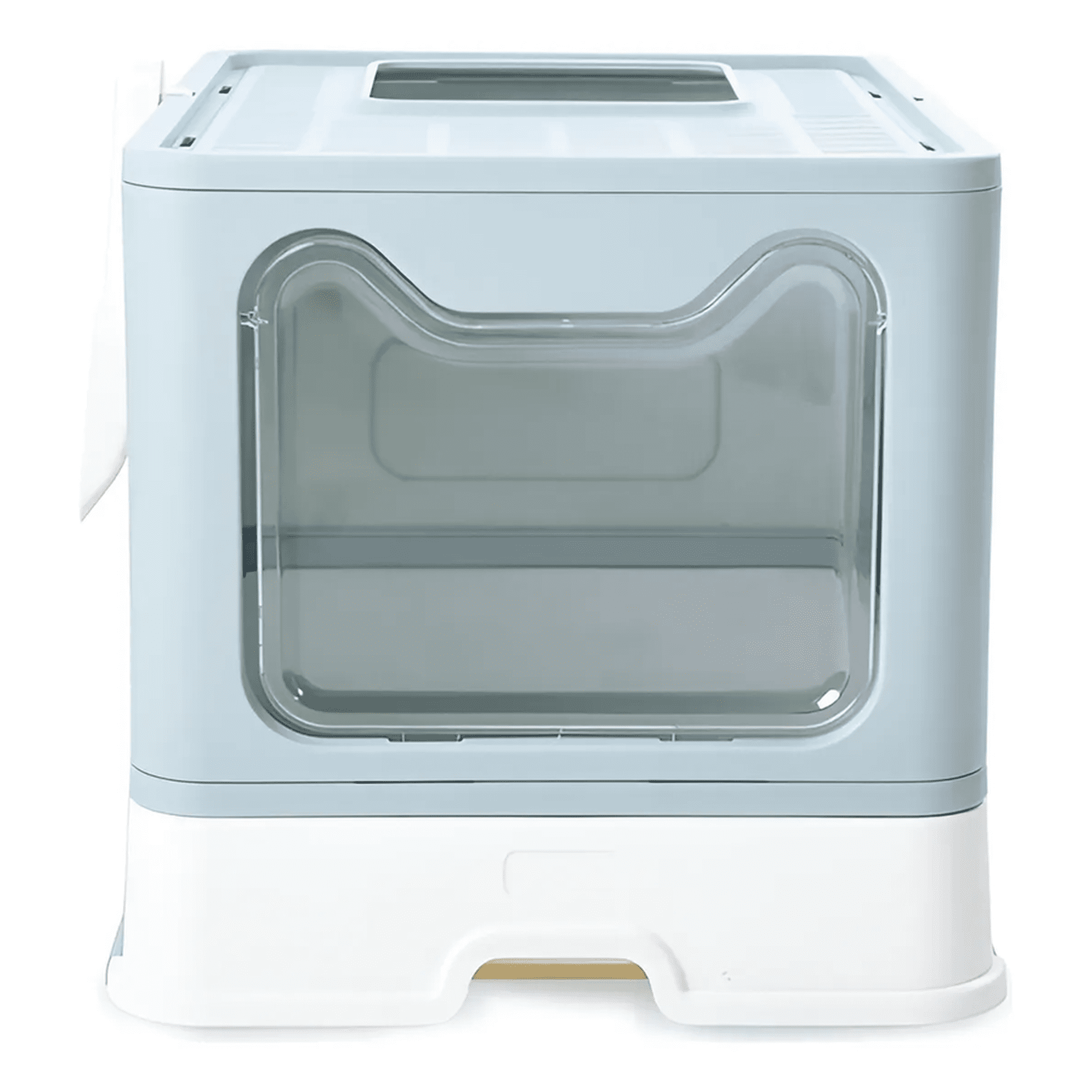 Genérico - Arenero Caja De Arena Para Gatos Baño Arenero Gato Cerrado Azul Menta