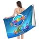thumbnail image 4 of RoboGobo Toalla de playa de secado rápido con diseño temático, regalo para mujeres y niñas, ideal para cumpleaños, fans, amantes de la música, uso en la playa o al aire libre, 78 × 180 cm, 4 of 6
