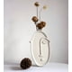thumbnail image 2 of Set 2 Jarrón Cerámica Decoración Nórdico Flores Blanco Jhn, 2 of 3