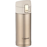 Taza Zojirushi Sm-Khe36Nl De Acero Inoxidable, 350 Ml, Color Champán Dorado