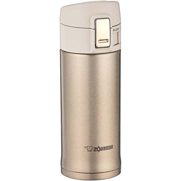 Taza Zojirushi SM-KHE36NL de acero inoxidable, 350 ml, color champán dorado