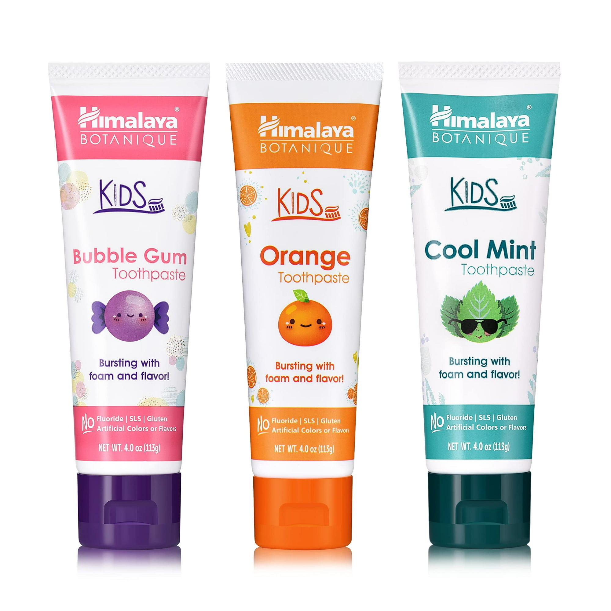 Pasta De Dientes Himalaya Botanique Kids Herbal Cool Mint 120 Ml (paquete De 3)