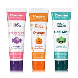Pasta De Dientes Himalaya Botanique Kids Herbal Cool Mint 120 Ml (Paquete De 3)