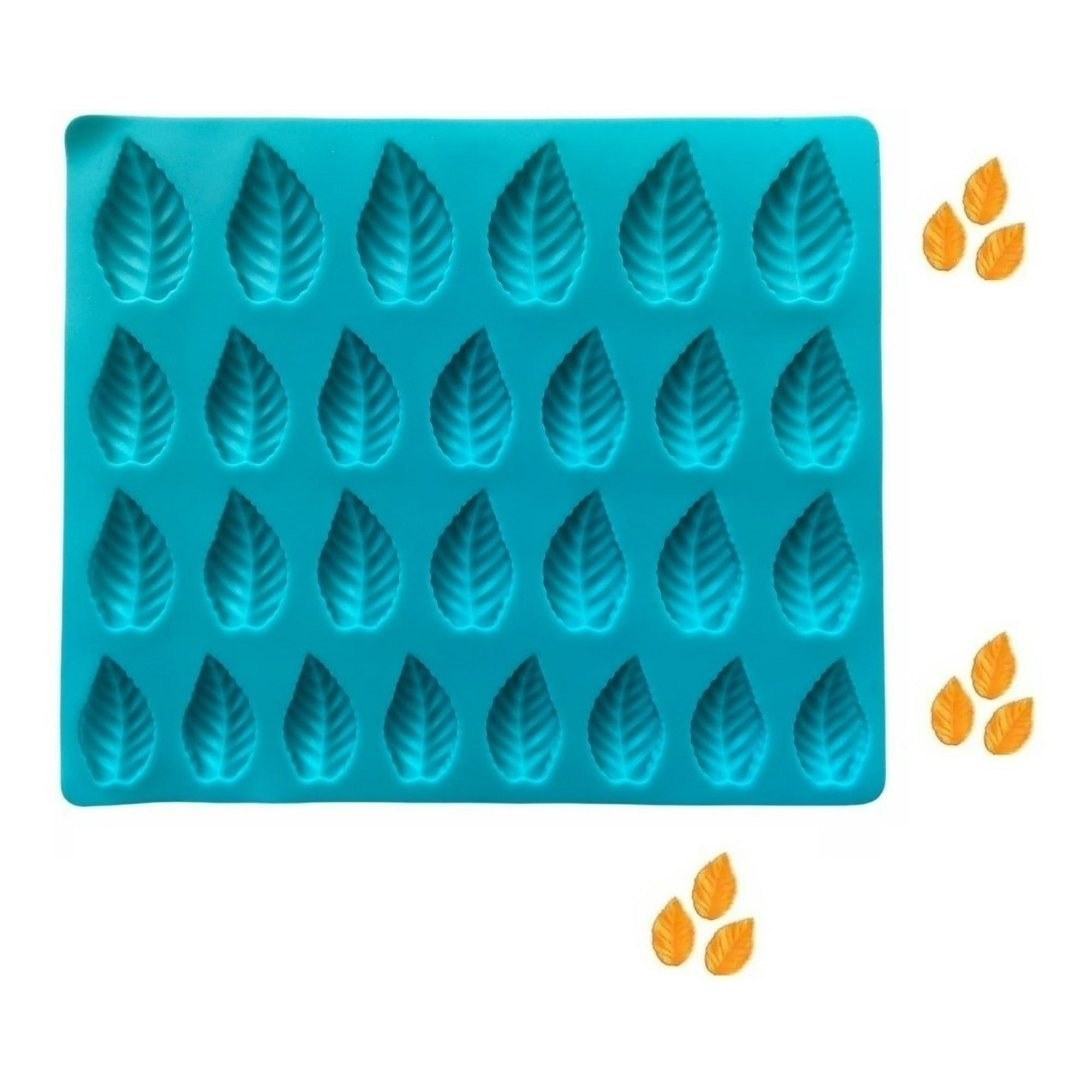 Genérico - Molde Silicona Moldes Silicona Reposteria Hojas 28 Cavid