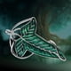 thumbnail image 2 of Bahamut - Broche esmaltado con diseño de árbol verde elfo navideño elegante para mujer y hombre, collar con colgante para traje, broche con cierre de capa, joyería para cosplay, 2 of 7