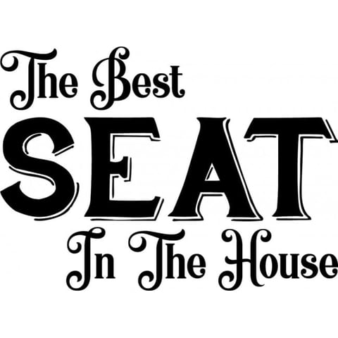 Rienda Libre Graphics - Decomural The Best Seat In The House Bathroom Ws-50000