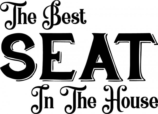 Rienda Libre Graphics - Decomural The Best Seat In The House Bathroom Ws-50000