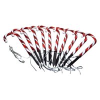 Magideal - 10 Uds. De Luces Led Usb De Bastón De De Navidad, Juego De Luces De Paisaje De Marcador De , Luces De Cadena Para Decoración De Jardín