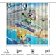 thumbnail image 2 of Los casos de criaturas-theme 4-Piece Shower Curtain Set with Rugs, Waterproof Bathroom Decor Set Includes Bath Mat, U-Shaped Rug, Toilet Lid Cover and Curtain with Hooks, 2 of 6