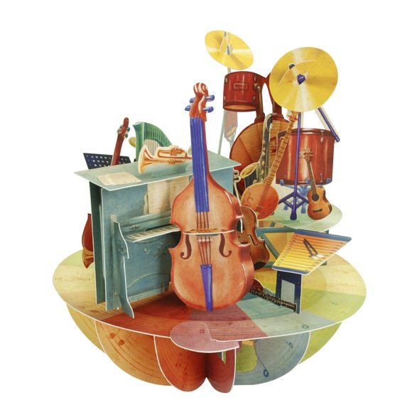Tarjeta de Felicitación SANTORO Pirouette Música 13 cm x 16 cm