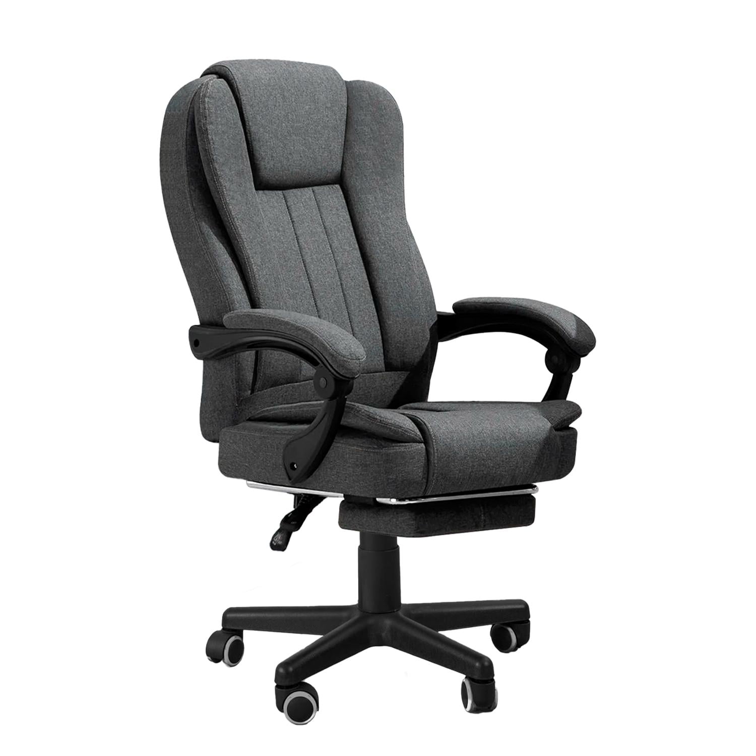 Global Latin Group - Silla De Escritorio Ergonómica Con Ruedas Extra Confort Reclinable Gris