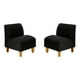 thumbnail image 1 of Set Poltrona Soft 1C Felpa 04 Negro, 1 of 5