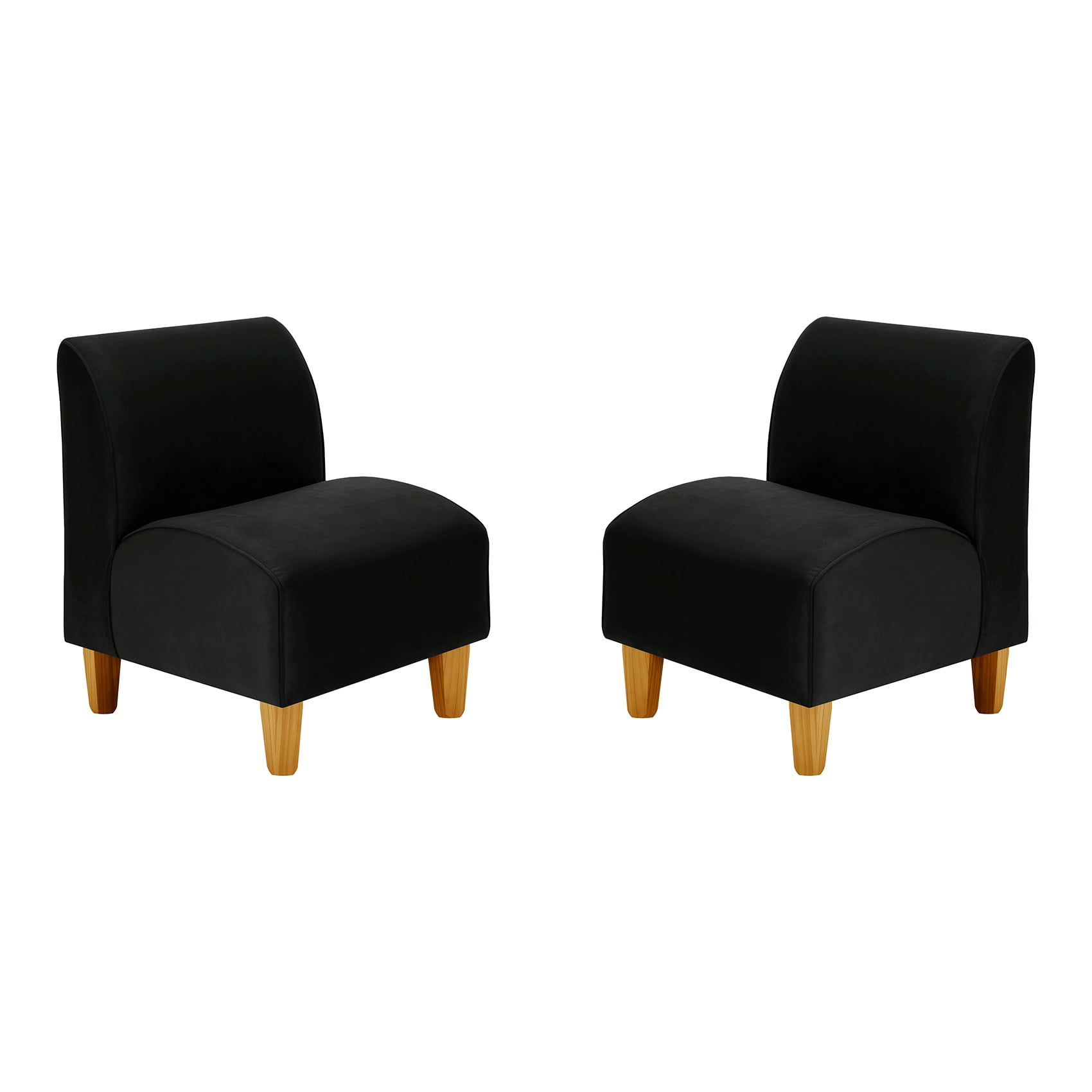 Bodevir - Set Poltrona Soft 1c Felpa 04 Negro