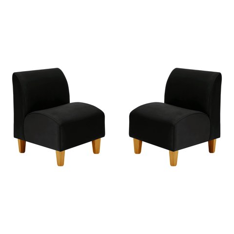 Bodevir - Set Poltrona Soft 1C Felpa 04 Negro