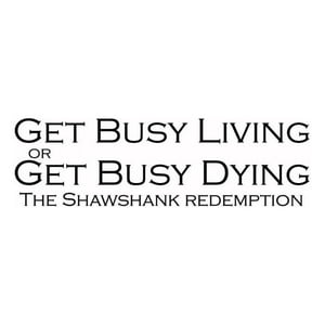 Rienda Libre Graphics - Decomural The Shawshank Redemption Get Busy Living Ws-43988