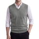 thumbnail image 1 of INSPIRE CHIC Chaleco de Punto para Hombre Cuello en V Casual Sin Mangas Top L Gris, 1 of 6