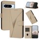 thumbnail image 1 of Funda Cartera Fibra de Carbono para Google Pixel 8 Pro con Soporte y Cierre Magnético Oro, 1 of 6