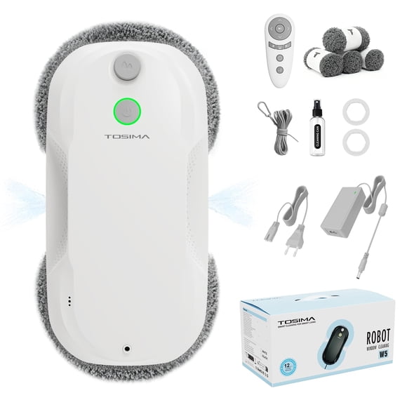 Robot limpiacristales Tosima W5 con pulverización automática y control remoto