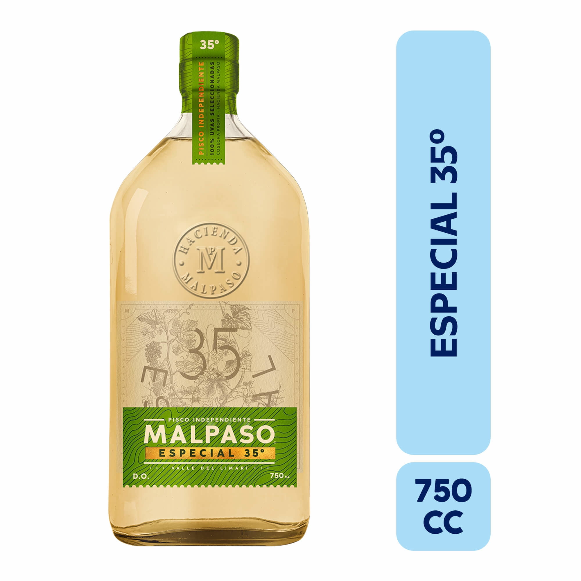 Pisco Especial 35° Botella 750 cc Mal Paso