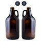 thumbnail image 1 of Botellas FastRack 1,9 L de vidrio ámbar – Pack de 2, 1 of 5