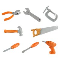 Magideal - Juego De Herramientas De Construcción Para Fiestas, Herramientas De Reparación De Habilidades Motoras, Herramienta Manual Para Niños, Taller, Herramie