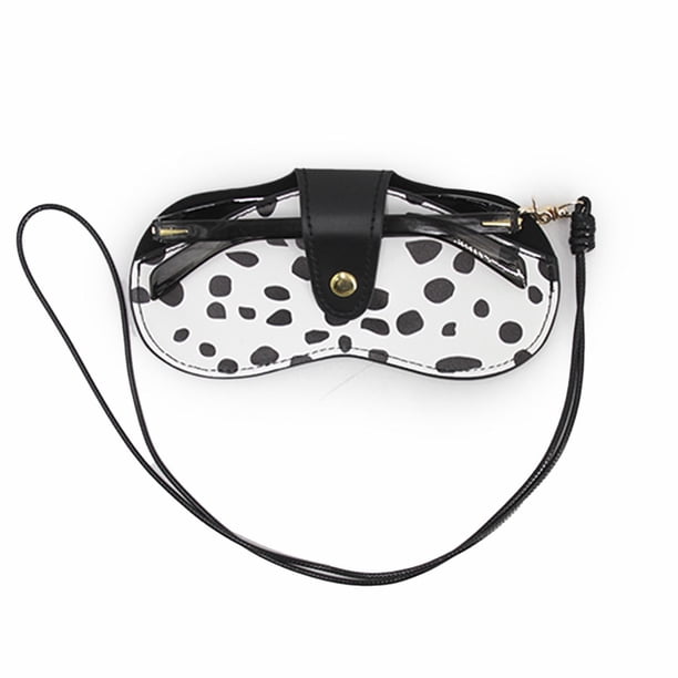 Funda Estuche Para Lentes animal print Con Strap Colgante Unisex Moda blanco Talla Única