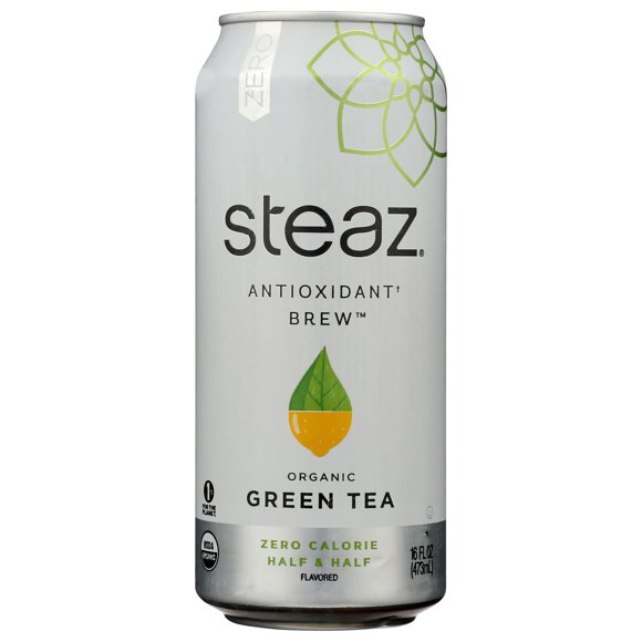 Steaz Té Verde Orgánico Sin Calorías Mitad y Mitad 473 ml