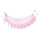 thumbnail image 3 of Hamaca de almacenamiento de juguetes de peluche, soporte para hamaca de esquina, organizador colgante hecho a mano para habitación de niños, red de ha Rosa, 3 of 5