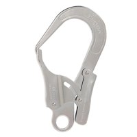 Ioensy - Mosquetón Con Cierre Automático, Gancho A Presión De Metal Para Acampar, Hacer Espeleología Y Hacer Rapel, Color Plateado