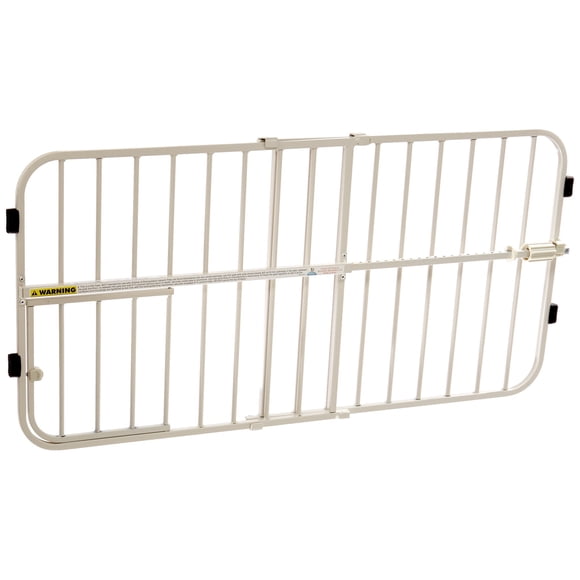 Puerta expandible Carlson Lil Tuffy de metal blanco, 38 cm x 2,54 cm