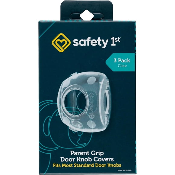 Safety 1st Parent Grip Door Knob Covers, 3 unidades, transparentes