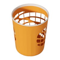 Bothyi - Contenedor De Basura Redondo Cubos De Basura De Inodoro Duraderos Para Inodoro Baño Oficina Naranja