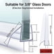thumbnail image 1 of 1/2pcs Frameless Shower Door Bottom Seal Stop Shower Leaks And Create A Water Barrier 3/8inch*(19.68"x2), 1 of 4
