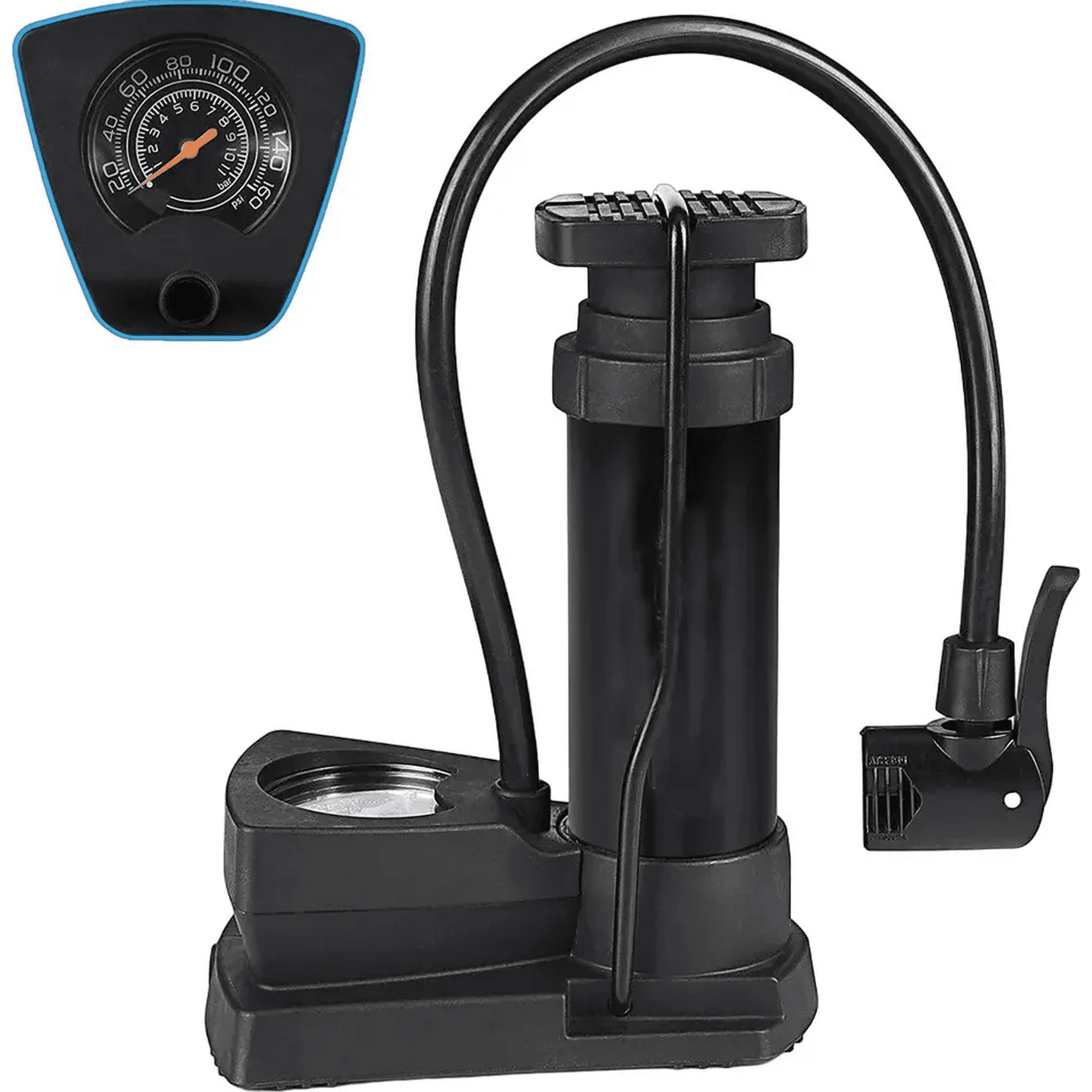 Genérico - Bomba Inflador De Pie P/neumáticos Bici Motos Pelotas Carros