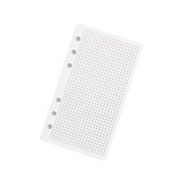 Ioensy - Papel De Repuesto A6, Insertos Gruesos Para Diarios, Carpeta A6, Registros De Reuniones, Cuadrícula