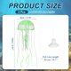 thumbnail image 2 of Decoración de Acuario Uxcell Medusa, Decoraciones para Peceras Medusa Falsa Brillante de Silicona, (Verde, M, 2 Piezas), Destinado para Decoración de Tanque, 2 of 7