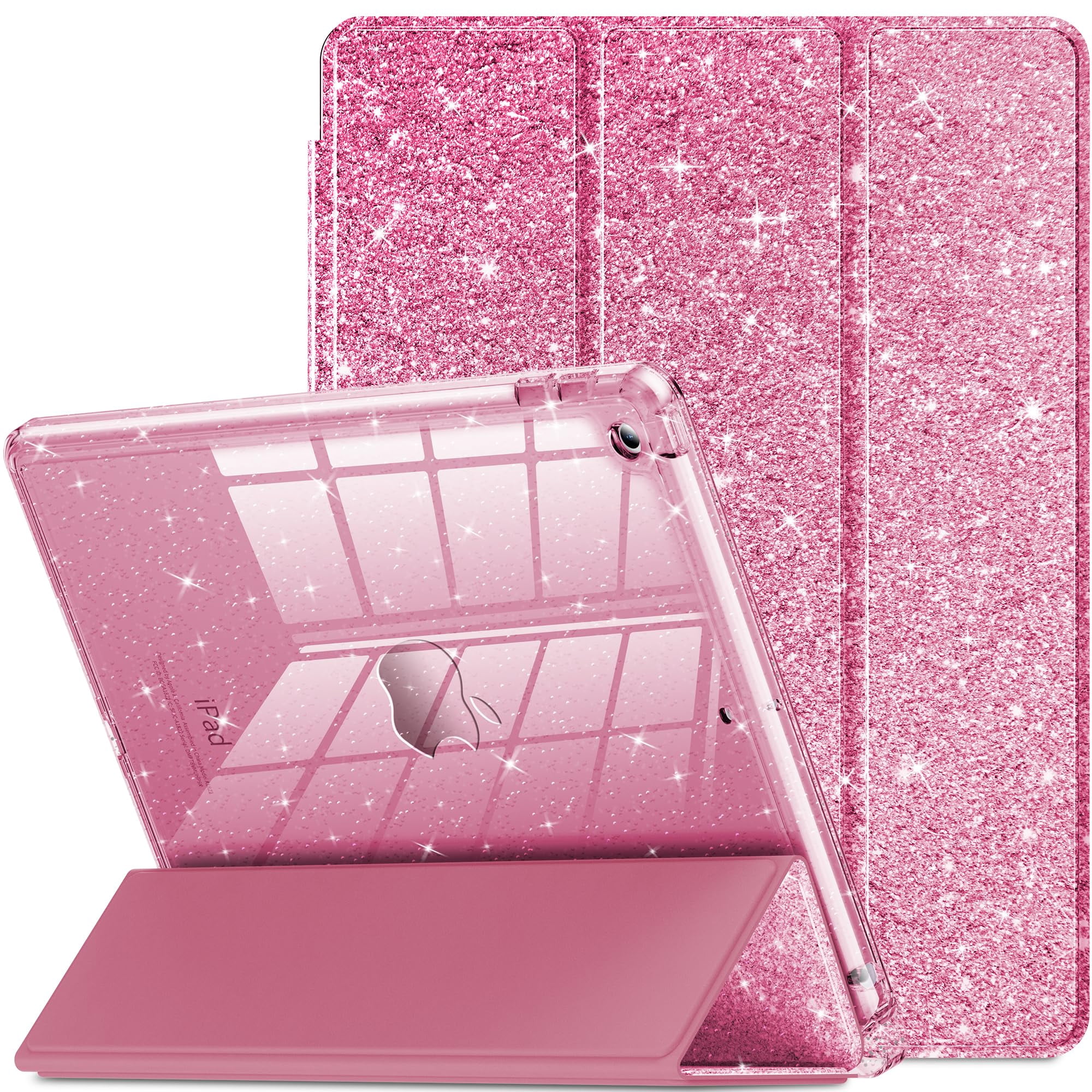 Funda Infiland Para Ipad De 9ª, 8ª Y 7ª Generación De 10,2 Pulgadas Con Soporte Para Lápices