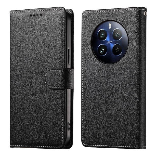 Funda para FOXDOCK Realme 12 Pro Plus 5G– Cuero Premium, 3 ranuras para tarjetas, Protección contra impactos