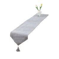 Todo Para El Hogar - Camino De Mesa De Lino 33 X 180Cm Gris